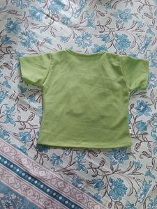 Cute Yellow Flower Green Top