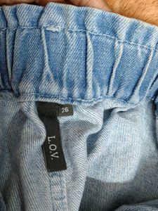 Light Blue Denim Cargo Jeans