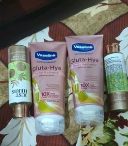 Vaseline Gluta-Hya & Just Herbs facewash