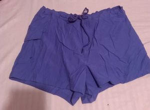 Purple Drawstring Shorts