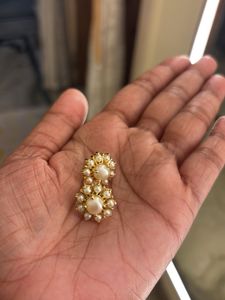 Elegant Pearl Flower Stud Earrings