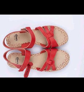 Red Strappy Sandals