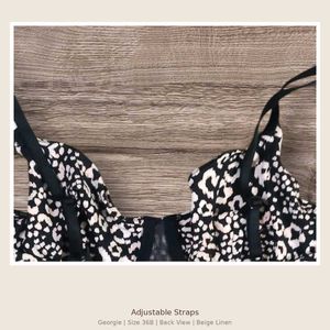 Stylish Leopard Print Underwired Bra