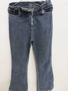 Classic Blue Denim Flare Jeans