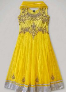 Yellow Embellished Kurta