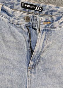 Light Wash Distressed Denim jorts