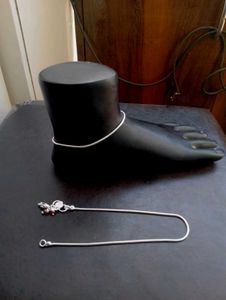 Elegant Anklet pure silver