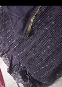 Beautiful Lavender Sequined Lehenga Set