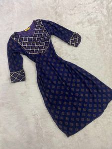 Elegant Blue Printed Kurta