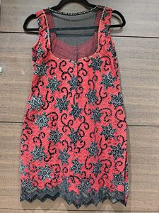 Red Designer Kurta Set