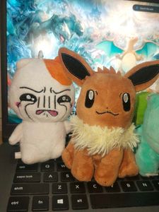 4 pokemon keychain set