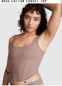 Ribbed Corset Tank Top