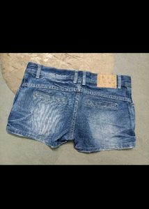 Women's Blue Denim Shorts