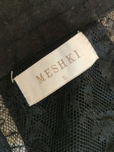 mishki Black Lace Trim Bra