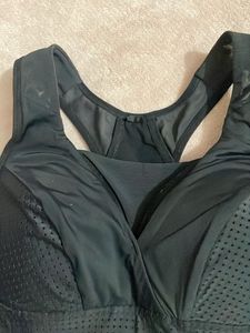 Imported padded Black Sports Bra