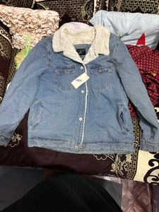 Denim Jacket with Sherpa Lining