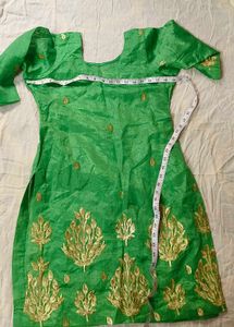 Green Embroidered Kurta Set
