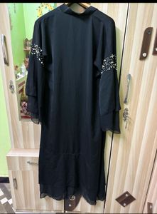 Elegant Black Abaya with Embellishments