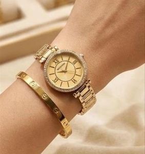 Elegant Gold Watch &amp; Bracelet Set