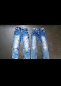 Stylish Washed Blue Jeans