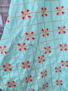 Beautiful Turquoise Lehenga Choli Set