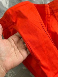 Bright Orange Ethnic Pants