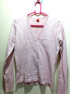 Baby Pink Sweater For Light Winter