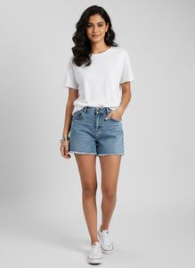Globus Acid Wash Denim Shorts