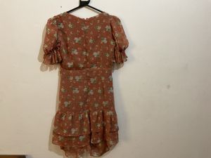 Floral Ruched Mini Dress