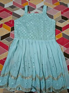 Beautiful Sky Blue Ethnic Gown for Sale ✨
