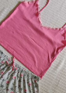 Cute Pink Cami Pajama Set
