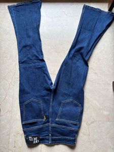 Indigo Navy Flare Fit Jeans
