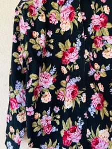 Floral Print Long Sleeve Shirt
