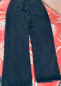 Stylish Black Wide Leg Jeans