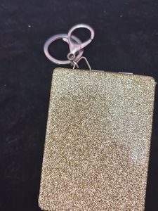Sparkly Rose Keychain Charm