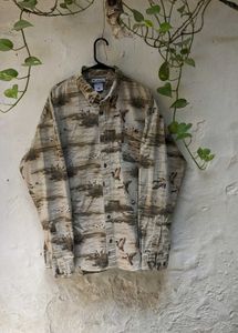 Men's Columbia Duck Print Button-Up Shirt