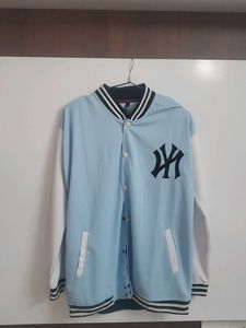 Varsity Jacket - Light Blue & White