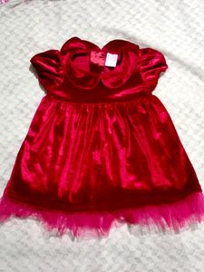 Velvet Dress For Girl Baby 12-18 Months