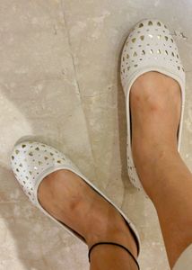 Cute White Ballerinas (size is 37)