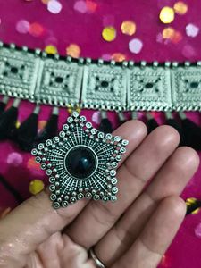 Oxide Choker Necklace &amp; star shape ring