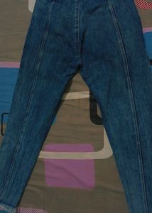 Blue Denim Jeans SIDE BUTTON