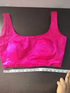 Vibrant Pink Sleeveless Blouse