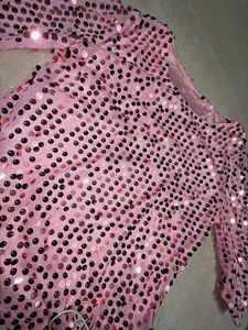 Sparkly Pink Sequin Top