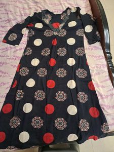 Cotton Ajrakh Print A-line Suit