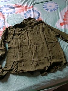 Colour - Olive Green, Fabric - Pure Rayon , Size -M ,
