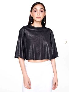 ONLY Chic Metallic Crop Top