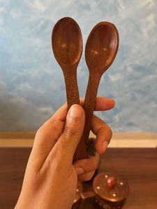 Wooden bowls with Spoons (Set of 6)