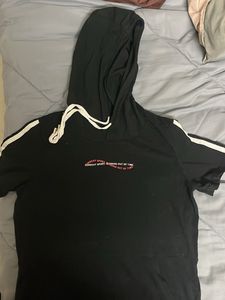 Black Graphic Hoodie T-Shirt