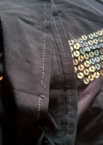 Sparkling Sequin Black Shirt