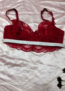 Lace Red Bra